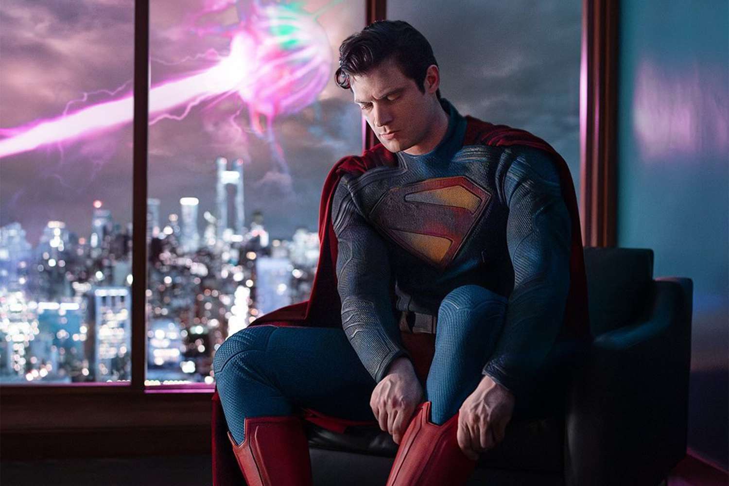 Watch David Korenwet as the Man of Steel in a new look from the 2025 superhero film